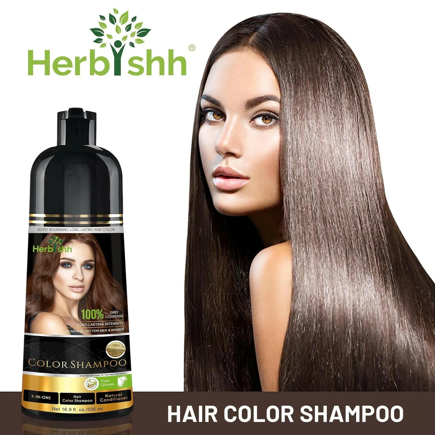 Combo Pack of Color Shampoo & Brush - Herbishh