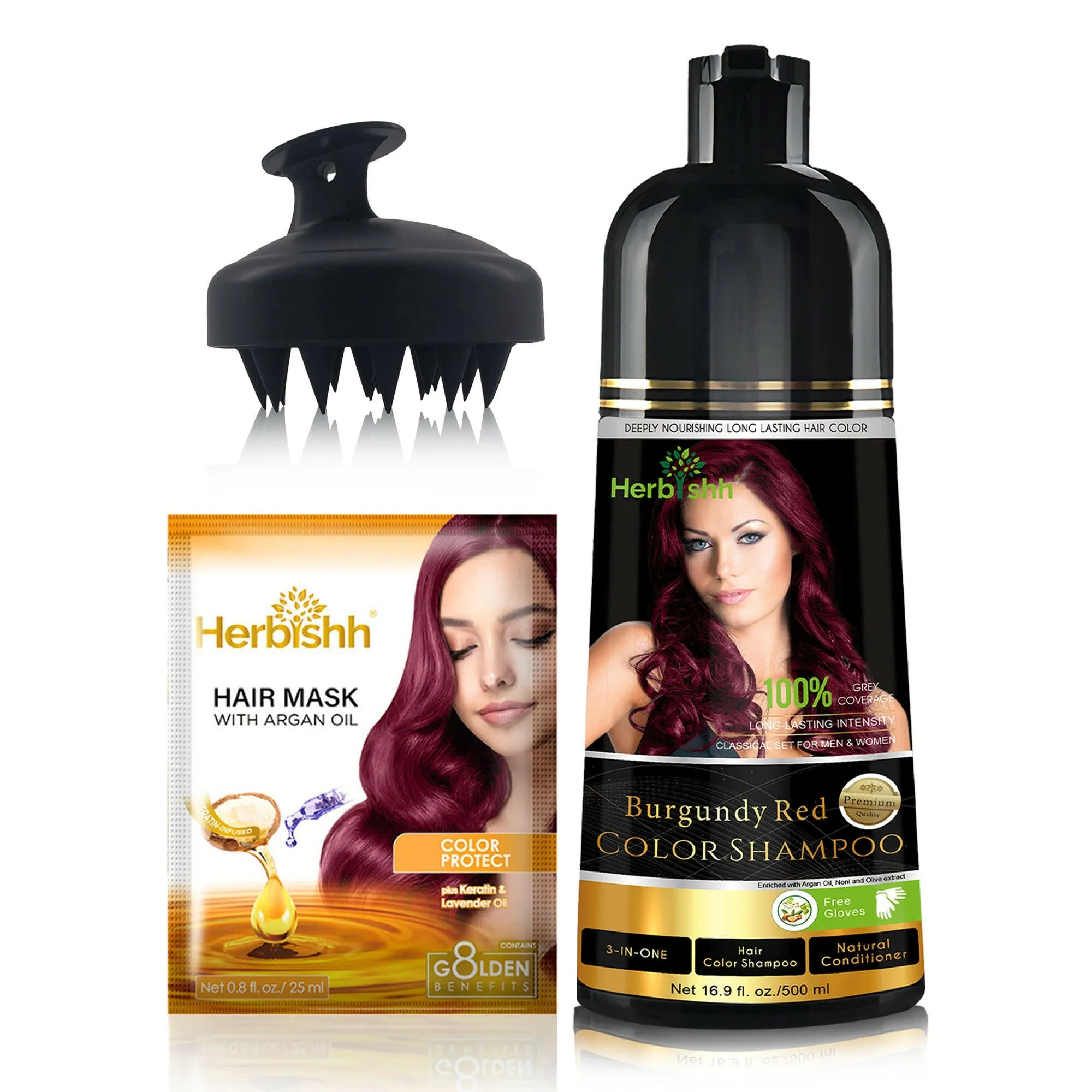 Combo Pack of Color Shampoo & Brush - Herbishh