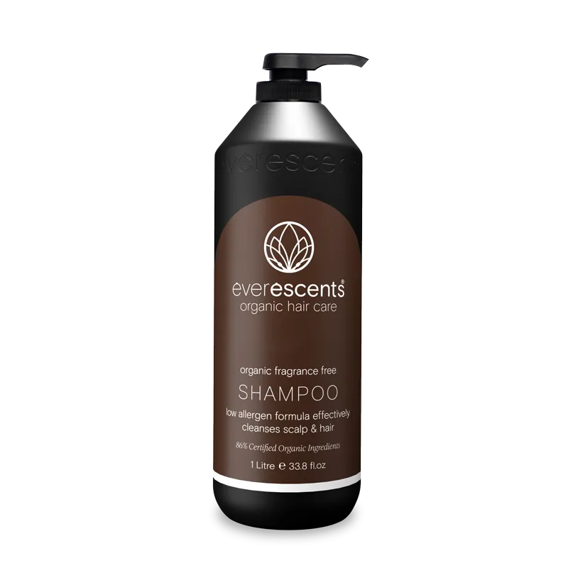 EverEscents Organic Fragrance Free Shampoo 1Ltr
