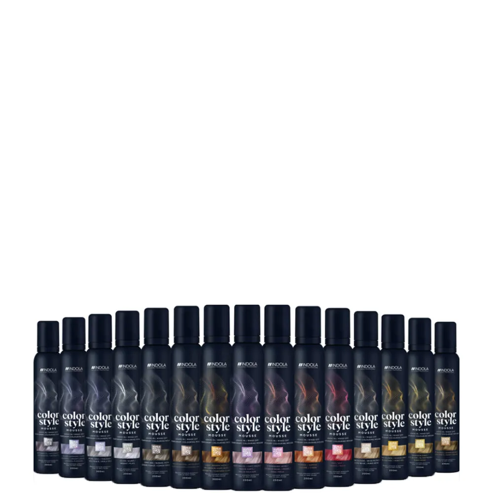 Indola Color Style Mousse - Відтінковий мус для волосся з фіксацією